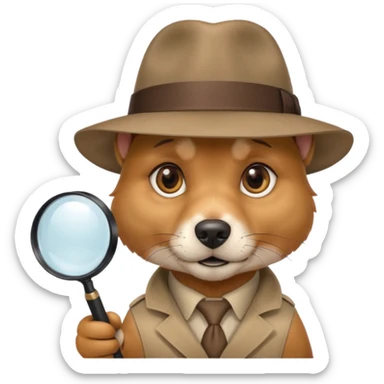 Detective Dog sticker