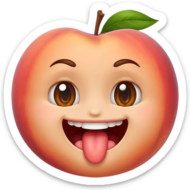 emoji face biting its lip, flirty expression sticker