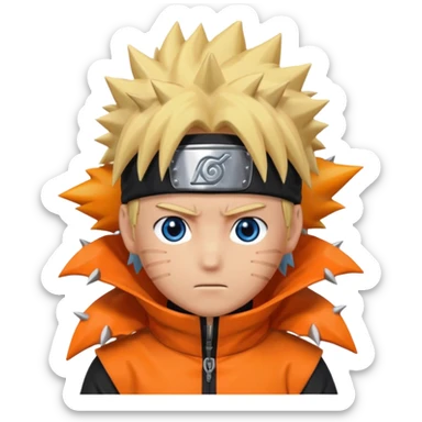 Naruto Kurama com Aura Laranja sticker