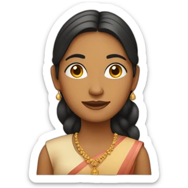 indian women in fair tone sticker