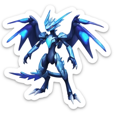  Cool Cute Edgy Shiny Godly Ethereal Digimon-Genesect-Dialga-Reptile full body sticker