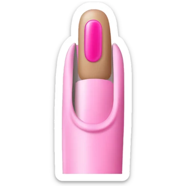 Pink Nail file manicure sticker