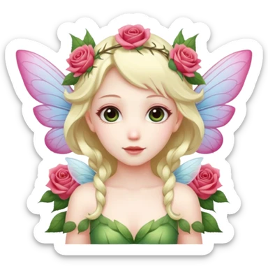 Rose wings,Flower Fairies. sticker
