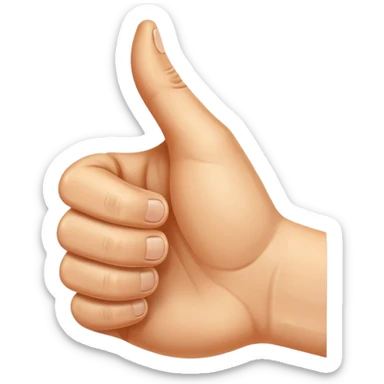 Daumen nach rechts sticker