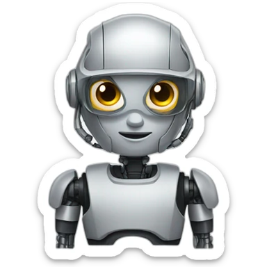 Robotic software engineer sticker