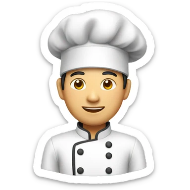 asian chef sticker