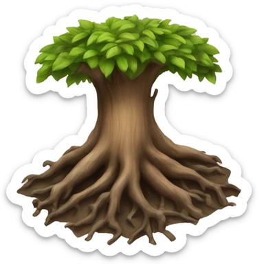 a tree root sticker