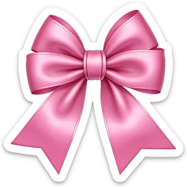 A cute pink bow sticker