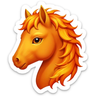 fire horse sticker