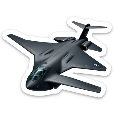 Military Bomber - B-2 Spirit - Northrop Grumman (Model Year: 2021) (Iconic colour: Stealth black) sticker