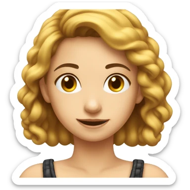 Minha com vestido junino sticker