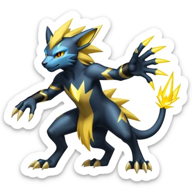 Manectric-Luxray-hybrid-creature sticker