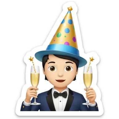 una festa di compleanno sticker