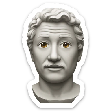 Estatua estoica sticker