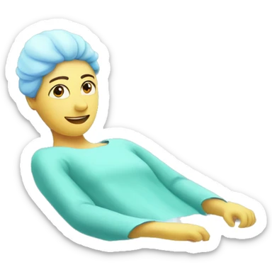 the patient is on the surgical table sticker