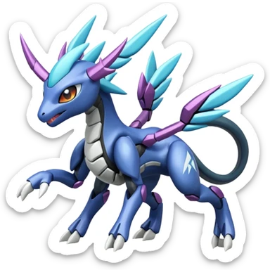 Meloetta-Genesect-Zekrom-Kyurem-Dialga-Suicune-Pteromon-hybrid sticker