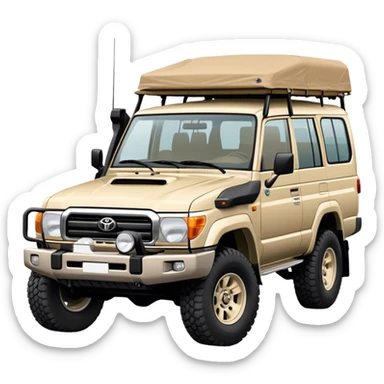 landcruiser 79 series - Toyota (Model Year: 2008) (Iconic colour: sand) sticker