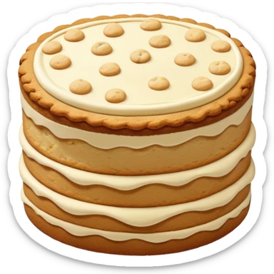 White chocolate chip cookie cake  sticker