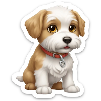 Perro bichón maltés  sticker