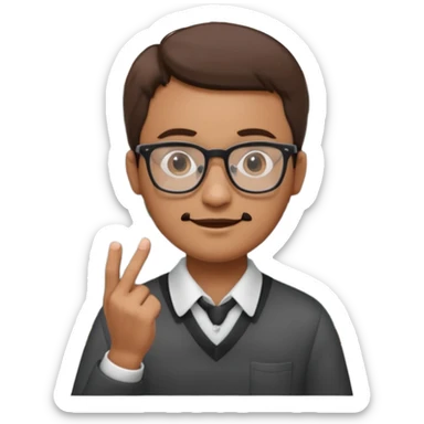 teacher teaching numbers on a blackboard
 sticker