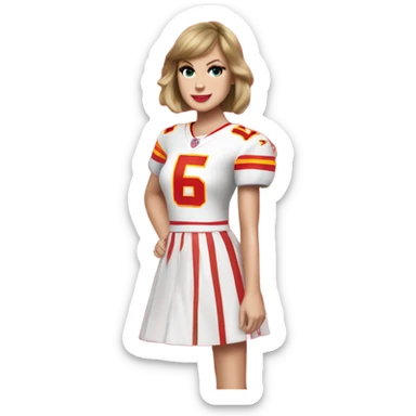 Taylor Swift Kansas City Chiefs sticker