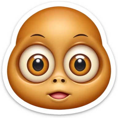 a crabadabadooda face, big eyes, tubblewubble, loolaapapoo, sloopa, small mouth loobadooba, consquinto, lalalalabingbong, glossy eyes, maalardo  sticker