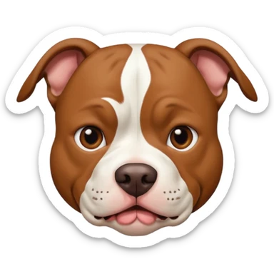Pitbull afraid of thunder sticker