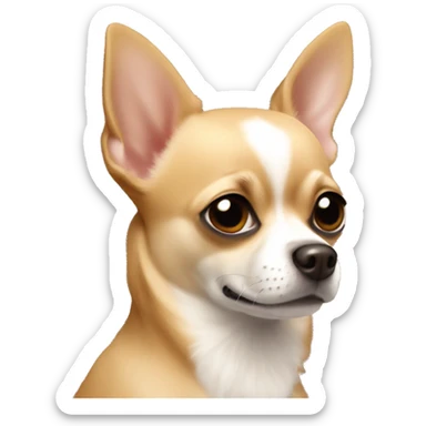 Solid Tan chihuahua  sticker
