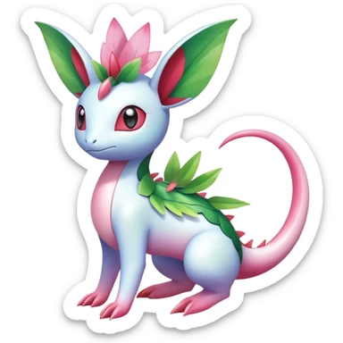 Shiny Exotic Flygon-Sylveon-Shaymin-Meganium-Hybrid-Creature sticker