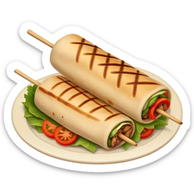1 shawarma kebab sticker
