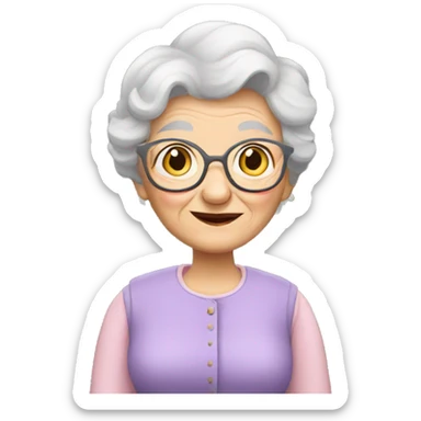 Granny with a friends sticker