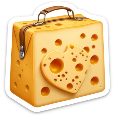 Crea un emoji estilo caricatura de una bolsa de Cheese Tris. sticker