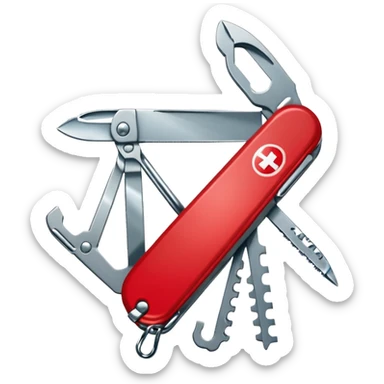 swiss army knife sticker