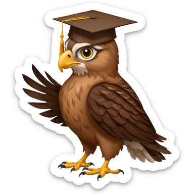 hawk graduate college sticker