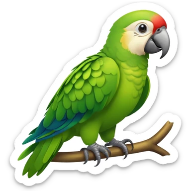 Papagaio verde sticker