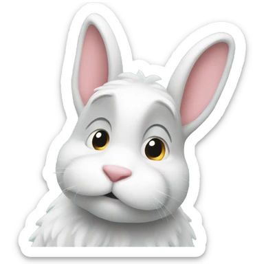 🐰 with 🙄 sticker