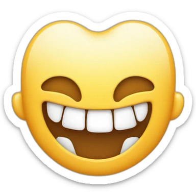 Smile buck teeth sticker