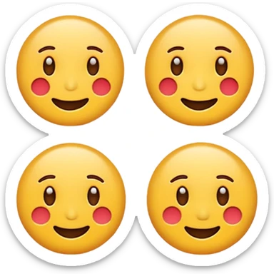 Find the different emoji.
2 identical object emojis.
One has a slightly different color tone.
No faces.
Minimal design. sticker