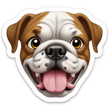 bulldog in franche sticker