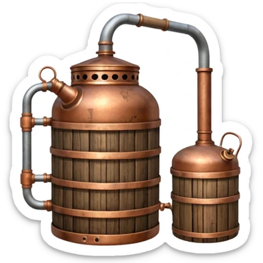 moonshine still sticker