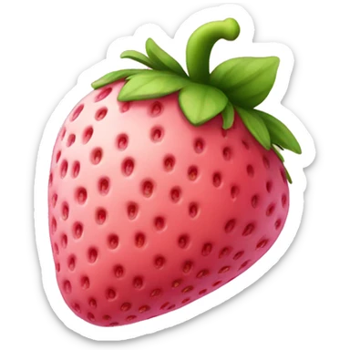 Pink strawberry sticker