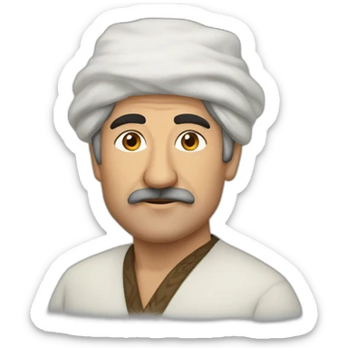 traditional Azerbaijan man sticker