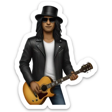 Slash from Guns'N'Roses  sticker