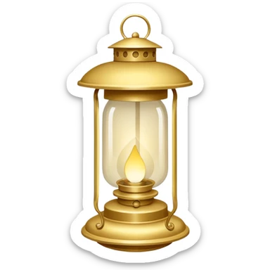 Lanterna flutuante pequena, de papel translúcido, formato retangular/cilíndrico alongado, aberta em cima e embaixo, com luz dourada suave interna, sem alça, sem metal, sem decoração. sticker