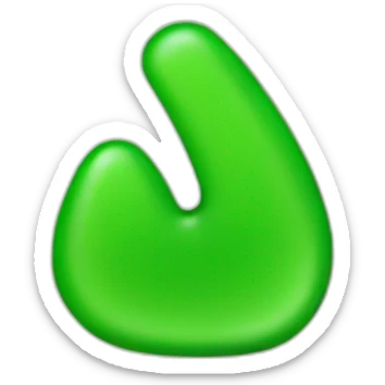 Green tick mark sticker