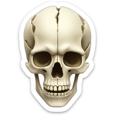 a capricorn skeleton sticker