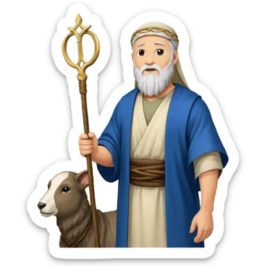 In the Hebrew Bible, Jethro[a] was Moses's father-in-law, a Kenite shepherd and priest of Midian,[, Moses' father-in-law is initially referred to as "Reuel" (Exodus 2:18) but afterwards as "Jethro" (Exodus 3:1). He was also identified as the father of Hobab in Numbers 10:29 sticker