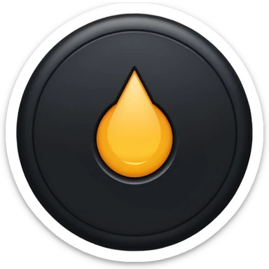 I want you to make a location symbol that's like a circle with a pointy bottom like this aesthetic ○●●□■♤♡♡◇♧☆▪︎¤ like the classic location symbol on Google maps but black sticker