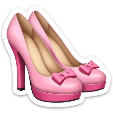 related pink shoes cute sticker