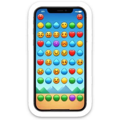 mobile game on iphone sticker